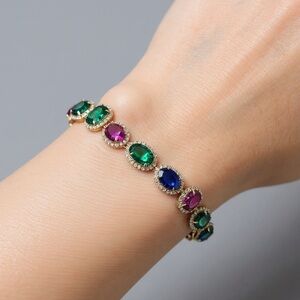 39. Eyecandy Brass CZ Jewels bracelet